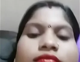 Married Indian woman exposes her breasts for her loved one.
