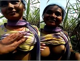 College girl showing her tits and pussy while her boyfriend is a kissing her breast.