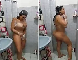 Hot girl from abroad undresses and takes a bath to seduce her loved one.