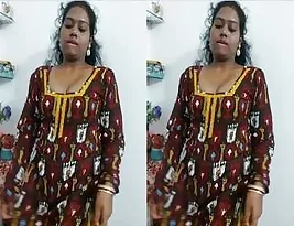 Hot video of Bhabi’s big boobs and black pussy with hubby’s face