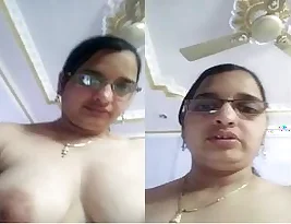 Horny showing off her big boobs