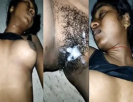 A hairy nether region clad in Traditional Indian attire gets a surprise fuck from the next door man.