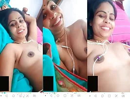 Beautiful Indian house wife shows her boobs and getting intimate with her best friend.