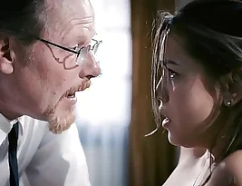 Hot woman Alina Lopez in a forbidden age gap erotic scene