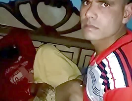 Young Indian woman enjoys sex on the sofa