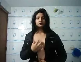 A Bangladeshi university student strips and poses for a self-portrait.