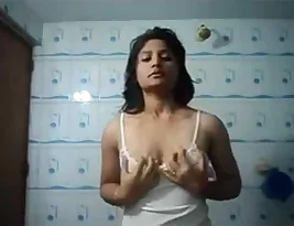 Steamy half-naked selfies of a Bengali college girl