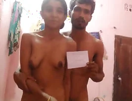 A video of a desi couple having sex and getting cum on their bodies.