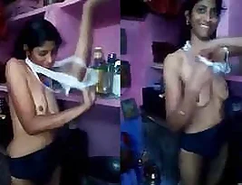 Pretty Indian girl exposing her breasts