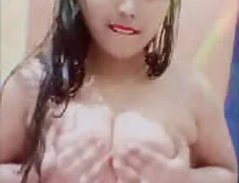Beautiful girl showing off her skills with a DIY blowjob and finger play
