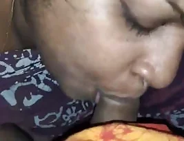 A Bengali MILF enjoys a deepthroat blowjob