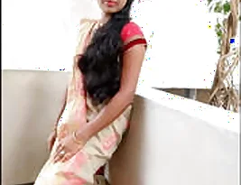 Married Indian girl stripping and showing her private parts