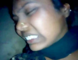Beautiful woman goes through a hot and uncomfortable experience