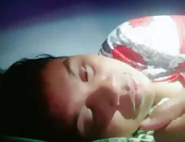 A Tamil girl shares her body (breasts and vagina) during a webcam show.
