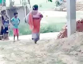 Beautiful wife from a desi village showing her private part and having fun.