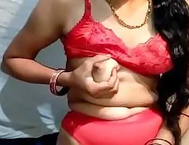 Hot sex scene with a married woman and her cousin in a village