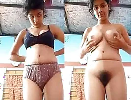 Beautiful Indian woman exposes her body