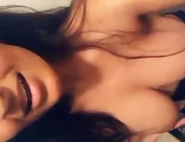 Beautiful woman sharing beautiful breasts.