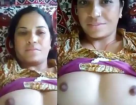 An aunt from a Indian background shares her mature body.