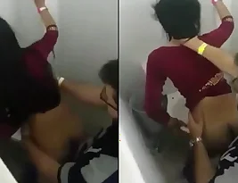 Hot Indian woman gets naughty in the bathroom