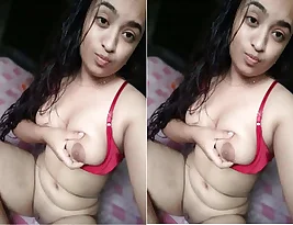 Pretty Indian girl shares photos of her breasts and vagina on Facebook. Part 1