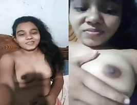Small booby Sri Lankan cutie exposes her charms.