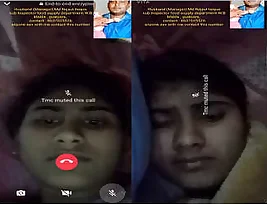 A farm girl shows her vagina in a video call