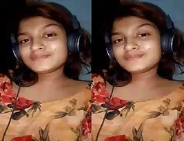 Pretty hot Indian woman showing her great XL boobs and wet panties (part 2)