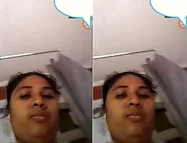 This is the second part of the video of the hot bhabhi showing her breasts and womb.