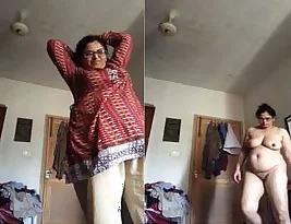 Clothed no more, the desi bhabhi boldly displays her body
