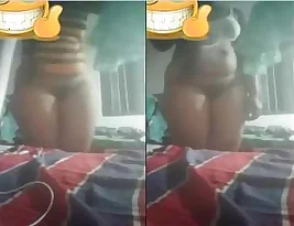 Pretty Sri Lankan woman exposes her breasts and vagina during a video call.