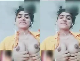 A beautiful Indian woman exposes her breasts and vagina in part 7.
