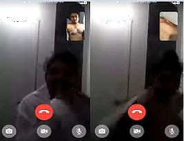 Bhabhi flaunts her big cans in a video call