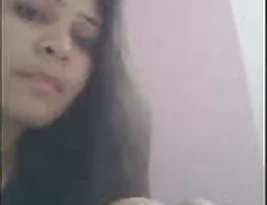 A hot Indian girl flaunts her bright red juicy ass lips.