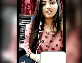 My Indian girlfriend is showing her breasts.