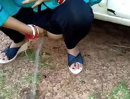 Public danger: hot erotic with pissing and extreme blowjob
